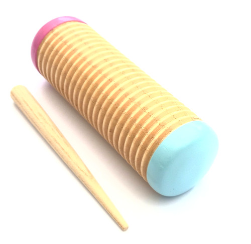 Wooden mini guiro shaker 14cm - mini,