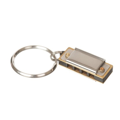 Mini harmonica keychain - harmonica, on