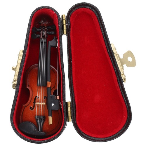 Violin ornaments wood tiny - ornaments,